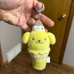 Sanrio Yellow Plush Keychain